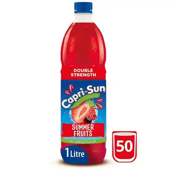 Morrisons Capri-sun double strength summer fruits no add sugar squash offer