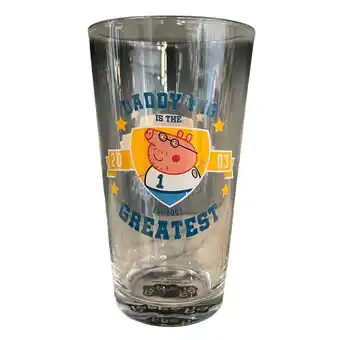 Morrisons Zak peppa pig daddy pig pint glass offer