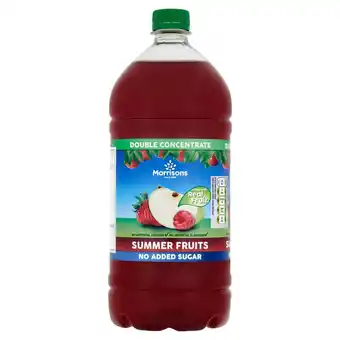 Morrisons Morrisons no added sugar summer fruits squash offer