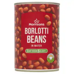 Morrisons Morrisons borlotti beans in water (400g) offer