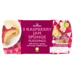 Morrisons Morrisons raspberry jam sponge puddings offer