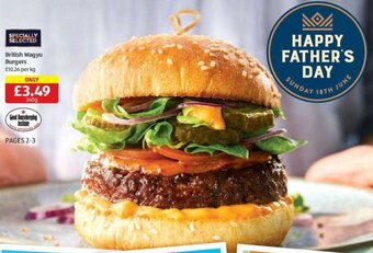 Costco British Wagyu Burgers offer
