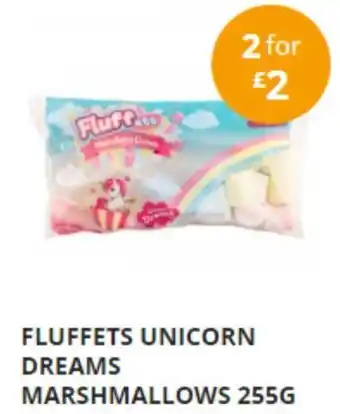 FLUFFETS UNICORN DREAMS MARSHMALLOWS 255G