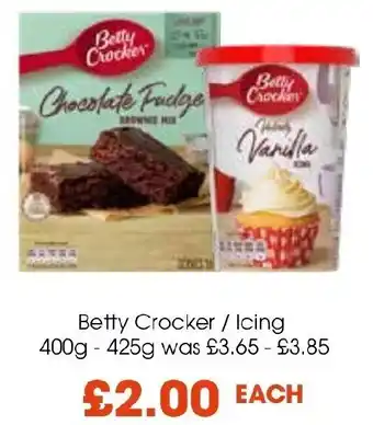 Centra Betty Crocker / Icing 400g - 425g offer