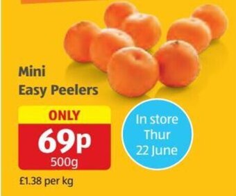 Aldi Mini Easy Peelers offer