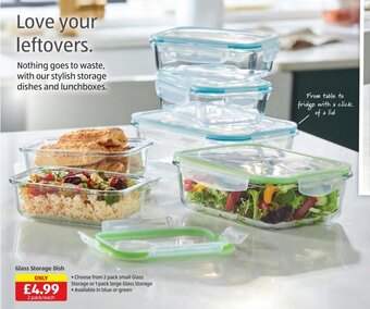 Aldi Glass Storage Dish offer
