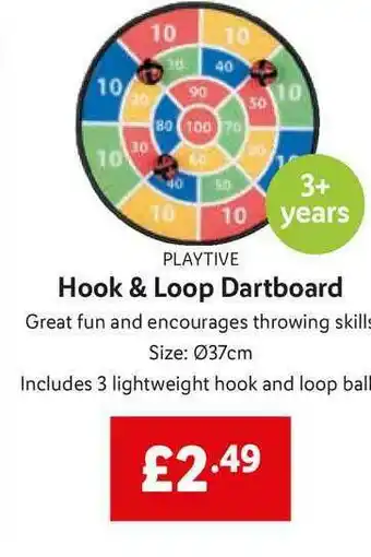 Lidl Hook & Loop Darboard offer