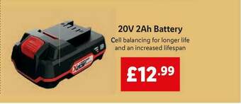 Lidl 20v 4ah Battery offer