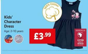 Lidl Kid's Character Dress offer