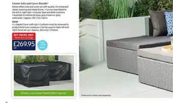 Aldi Corner Sofa And Cover Bundle offer