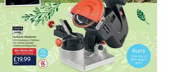 Aldi Scheppach Germany Chainsaw Sharpener offer