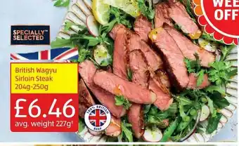 Aldi British Wagyu Sirloin Steak offer
