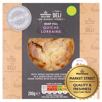 Morrisons Market street deli quiche lorraine offer