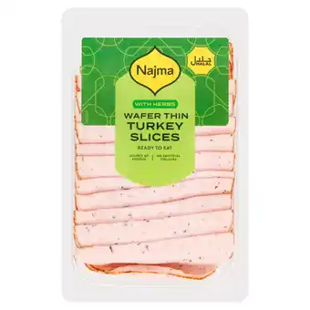 Morrisons Najma wafer thin turkey slices with herbs offer