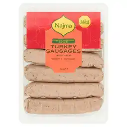 Morrisons Najma lincolnshire style turkey sausages offer