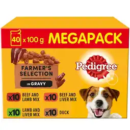 Morrisons Pedigree adult wet dog food pouches farmers selection in gravy offer