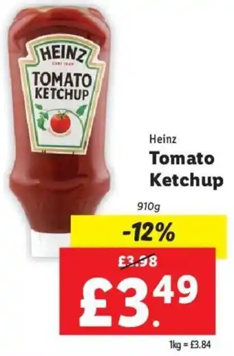 Lidl Heinz Tomato Ketchup 910 g offer