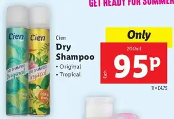 Lidl Cien Dry Shampoo 200ml offer