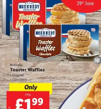 Lidl McEnnedy Toaster Waffles 240 g offer