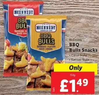 Lidl McEnnedy BBQ Bulls Snacks 150 g offer