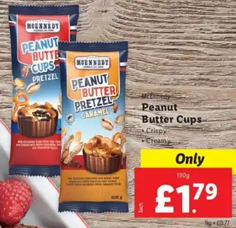 Lidl McEnnedy Peanut Butter Cups 130 g offer