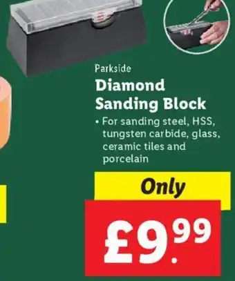 Lidl Parkside Diamond Sanding Block offer