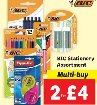 Lidl BIC Stationery Assortment 2 for offer