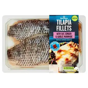 Morrisons Morrisons tilapia fillets with soy ginger and garlic marinade offer
