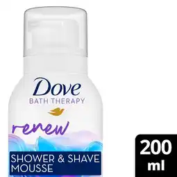 Morrisons Dove shower mousse foam renew offer