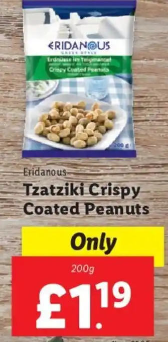 Lidl Eridanous Tzatziki Crispy Coated Peanuts 200g offer
