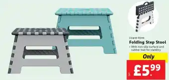 Lidl Livarno Home Folding Step Stool offer