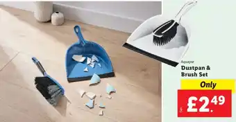 Lidl Aquapur Dustpan & Brush Set offer