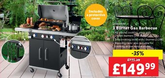 Lidl Grillmeister 3 Burner Gas Barbecue offer