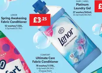 Lidl LENOR Spring Awakening Fabric Conditioner offer