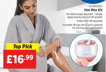 Lidl SILVERCREST Hot Wax Kit offer