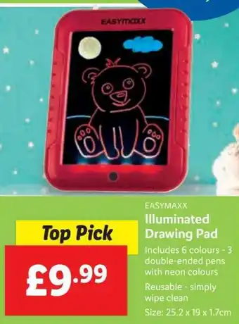 Lidl EASYMAXX Illuminated Drawing Pad offer