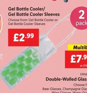Lidl Gel Bottle Cooler/ Gel Bottle Cooler Sleeves offer