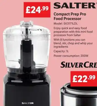 Lidl SALTER Compact Prep Pro Food Processor offer