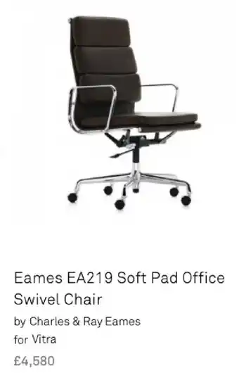 Heal's Eames EA219 Soft Pad Office Swivel Chair offer