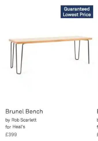 Heal's Brunel Bench offer
