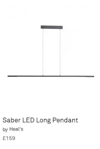 Heal's Saber LED Long Pendant offer