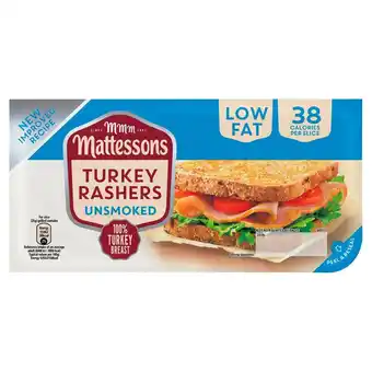 Morrisons Mattessons unsmoked turkey bacon rashers offer
