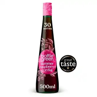Morrisons Bottlegreen luscious summer raspberry cordial offer