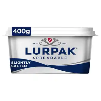 Tesco Lurpak slightly salted spreadable blend of butter and rapeseed oil 400g offer