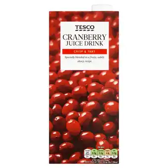 Tesco Tesco cranberry juice drink 1l offer