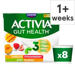Tesco Activia yogurt strawberry & mixed fruit 8x115g offer