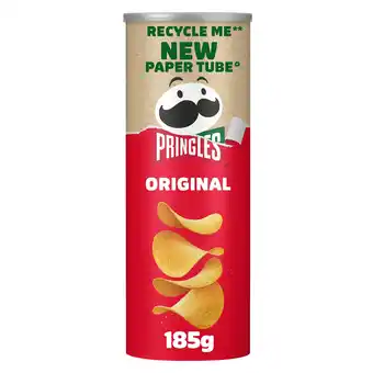 Tesco Pringles original crisps 185g offer