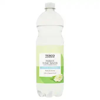 Tesco T.low calorie indian tonic water with elderflower 1l offer