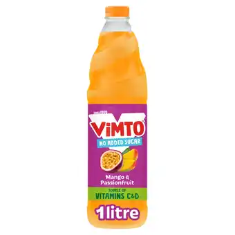 Tesco Vimto mango & passion fruit no added sugar 1l offer