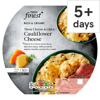 Tesco Tesco finest three cheese & chive cauliflower cheese 350g offer